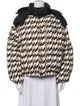 Perfect Moment Houndstooth Print Down Jacket