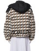 Perfect Moment Houndstooth Print Down Jacket