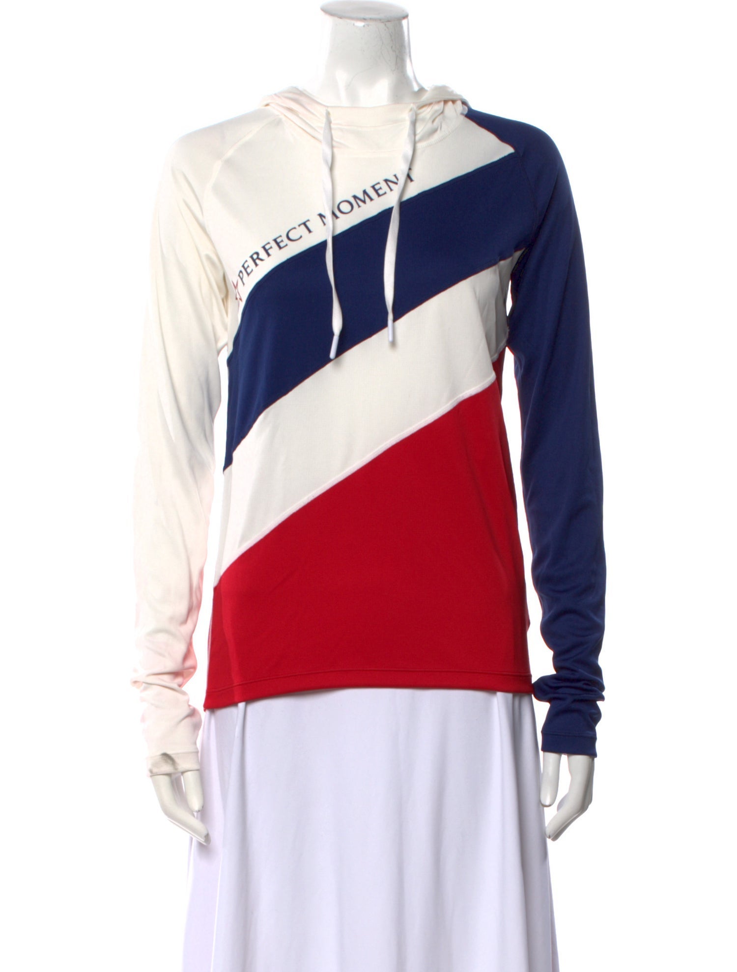 Perfect Moment Striped Crew Neck Sweatshirt