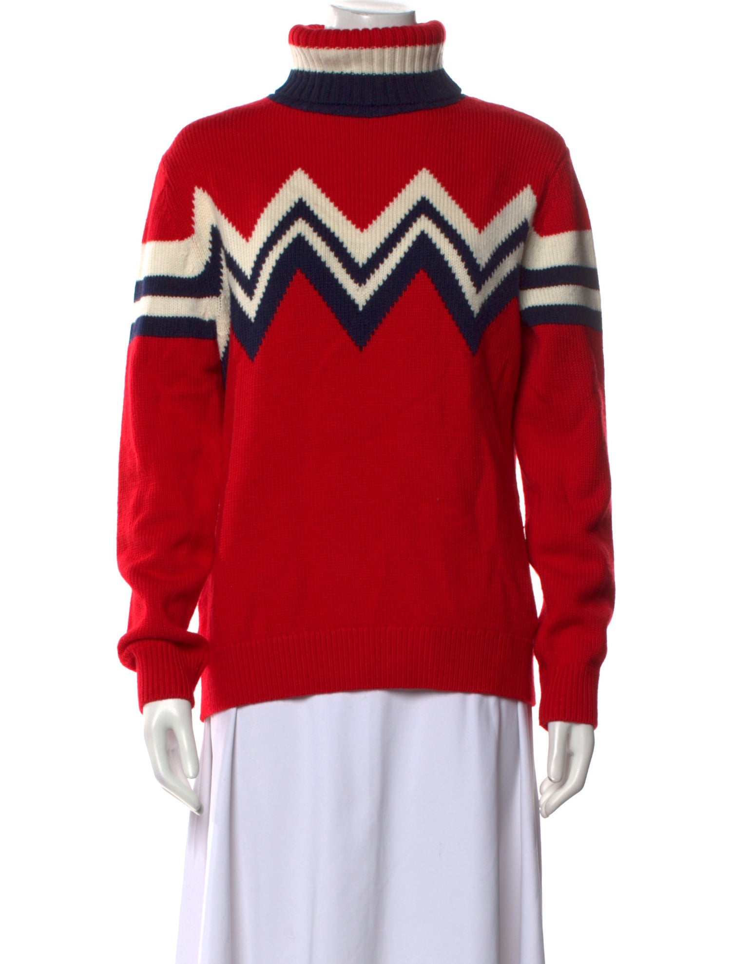 Perfect Moment Merino Wool Striped Sweater