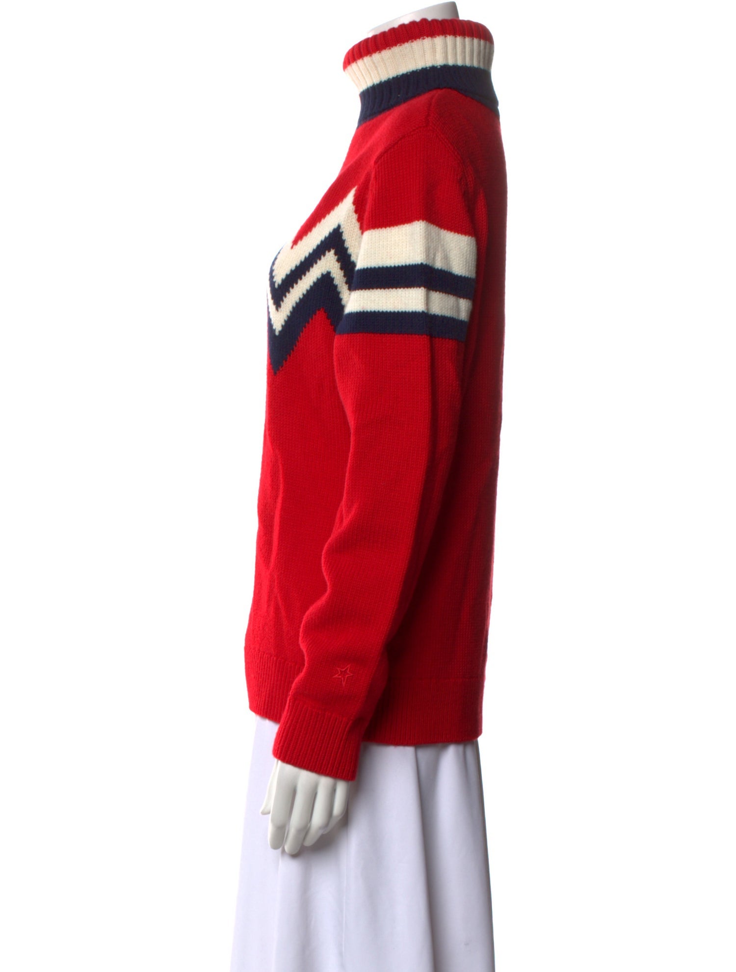 Perfect Moment Merino Wool Striped Sweater