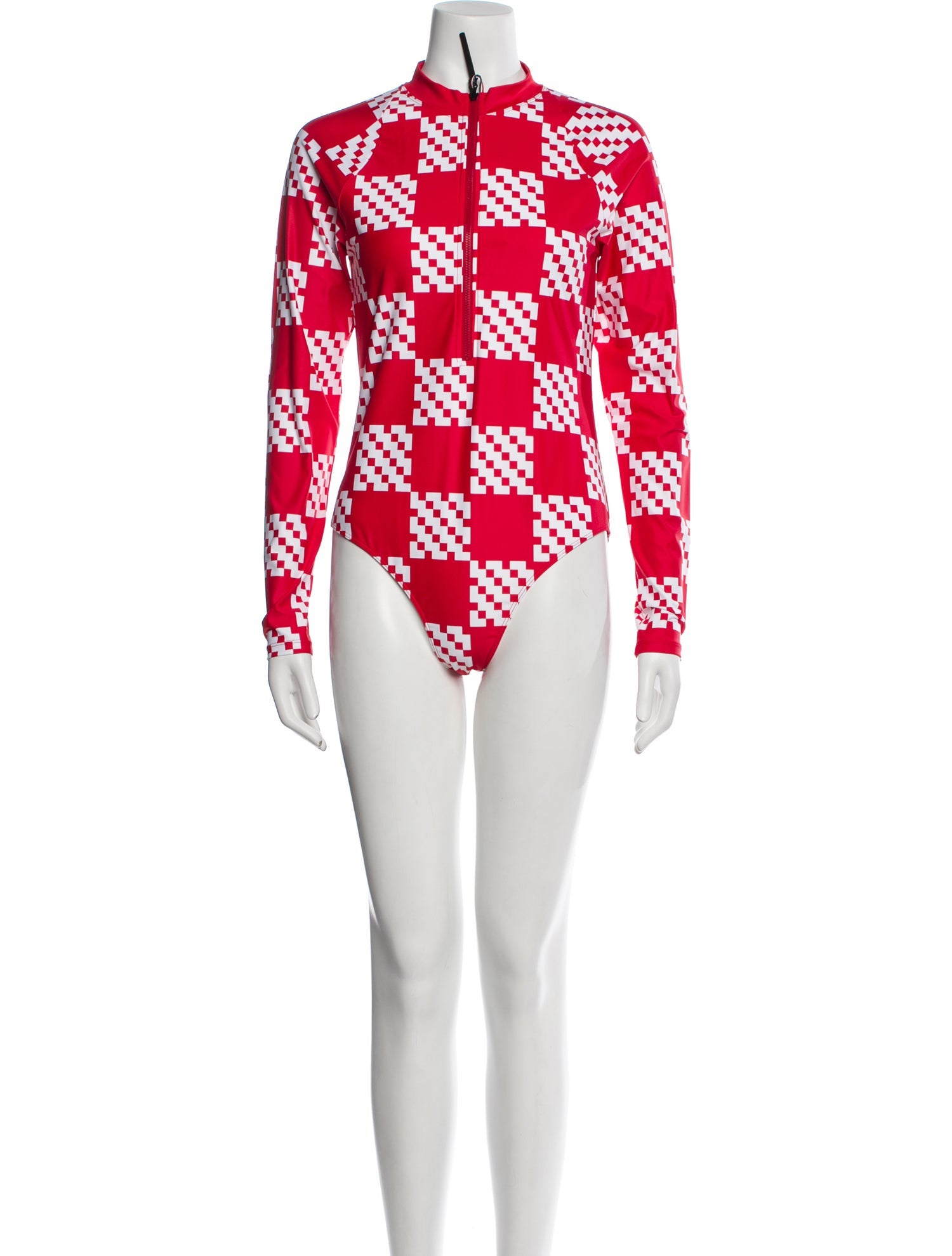 Perfect Moment Plaid Print One-Piece w/ Tags