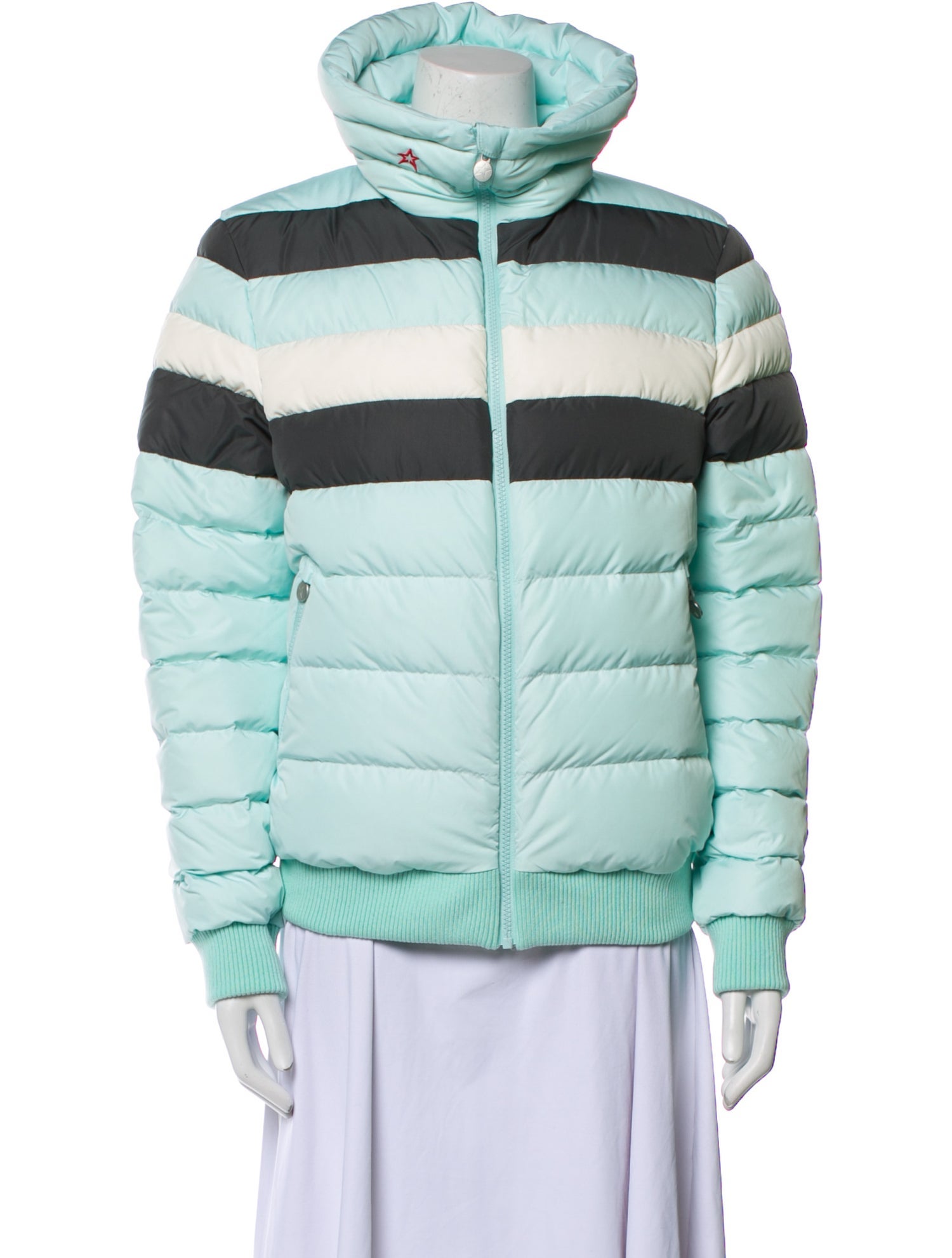 Perfect Moment Striped Down Jacket