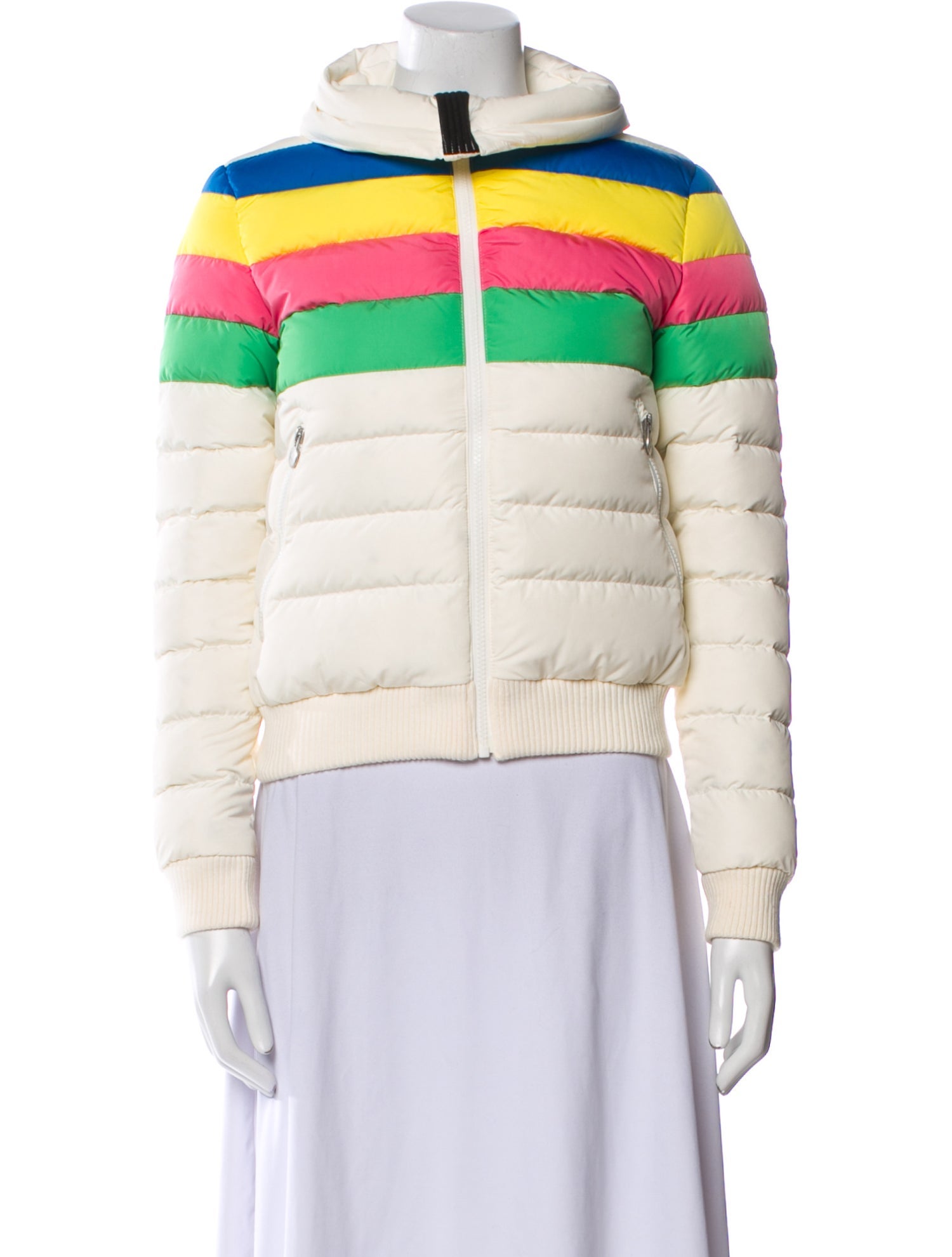 Perfect Moment Striped Down Jacket