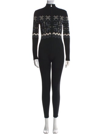 Perfect Moment Printed Mock Neck Jumpsuit