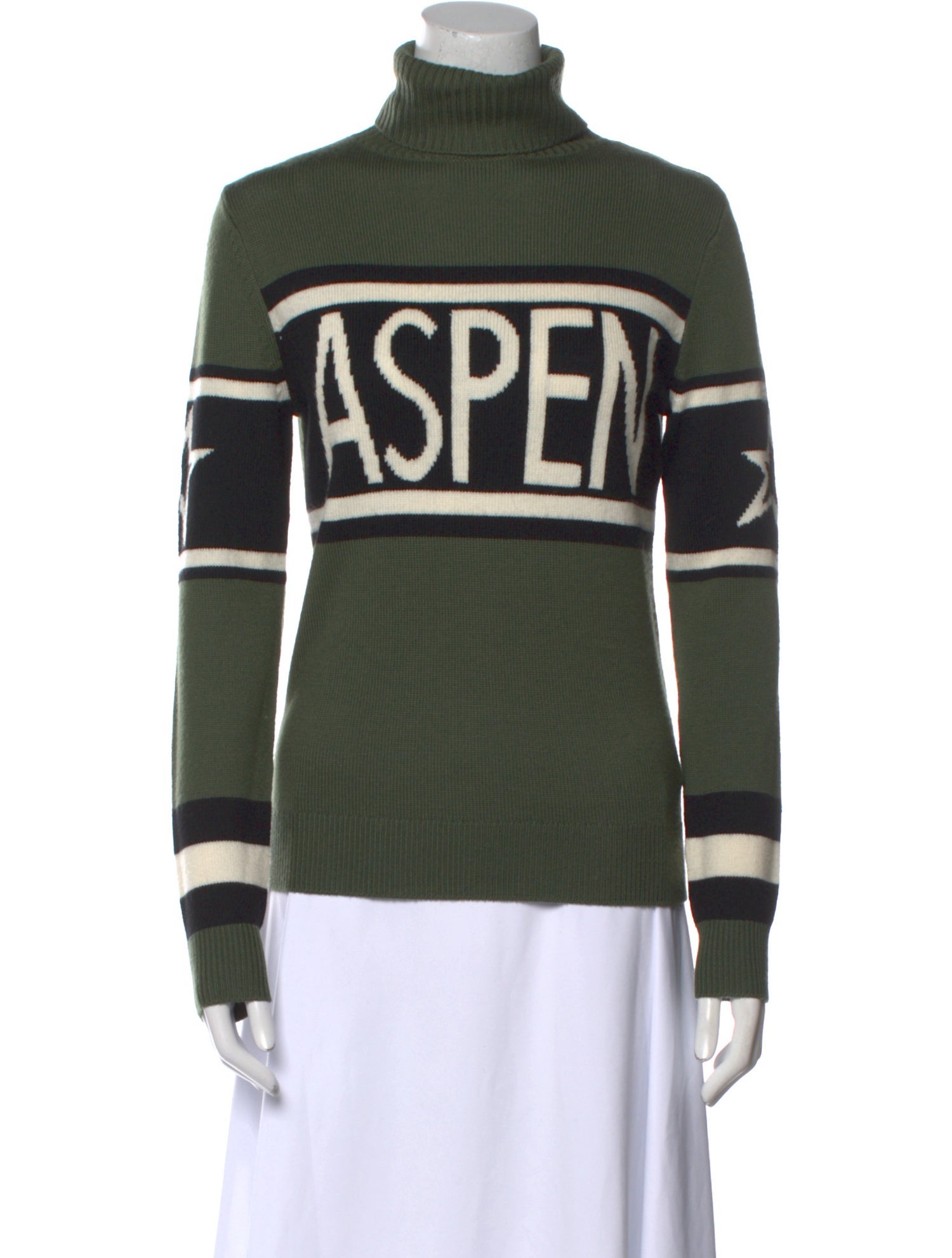 Perfect Moment Merino Wool Striped Sweater