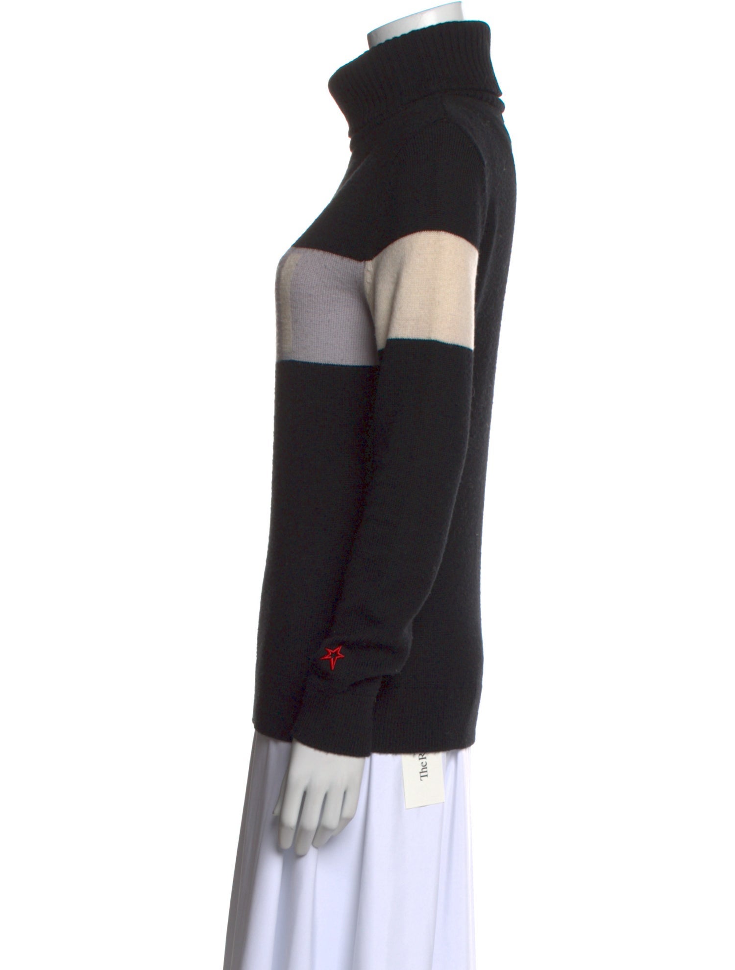 Perfect Moment Merino Wool Colorblock Pattern Sweater