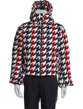 Perfect Moment Houndstooth Print Parka