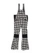 Perfect Moment Houndstooth Print Square Neckline Jumpsuit