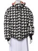Perfect Moment Houndstooth Print Down Jacket
