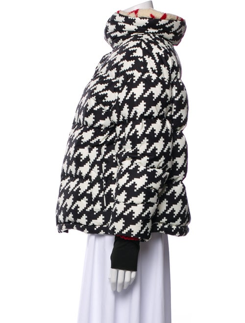 Perfect Moment Houndstooth Print Down Jacket