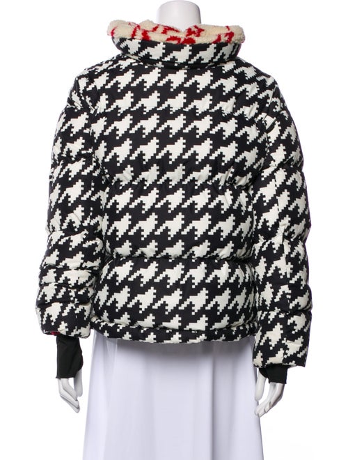 Perfect Moment Houndstooth Print Down Jacket