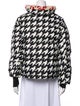 Perfect Moment Houndstooth Print Down Jacket