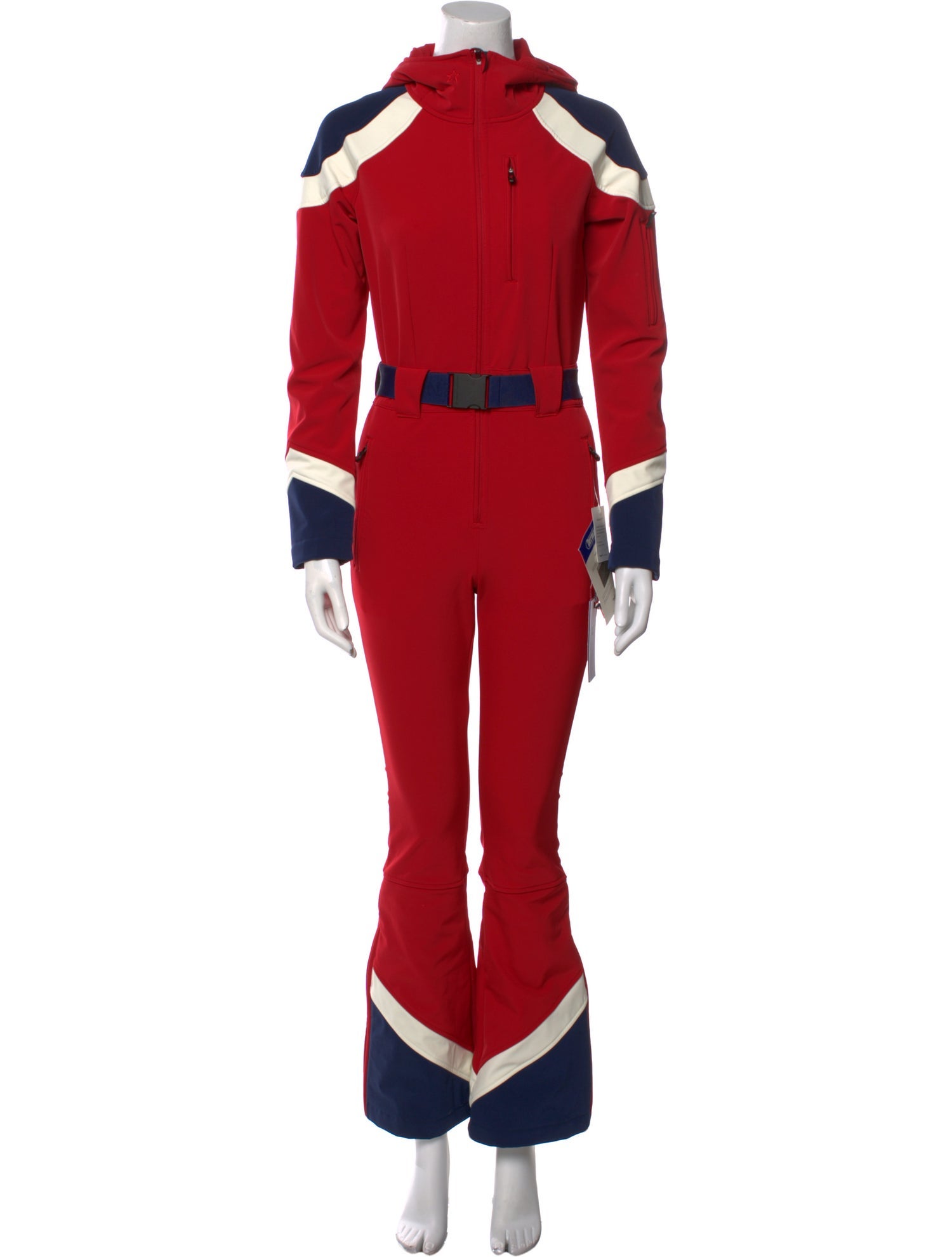 Perfect Moment Colorblock Pattern Mock Neck Jumpsuit w/ Tags