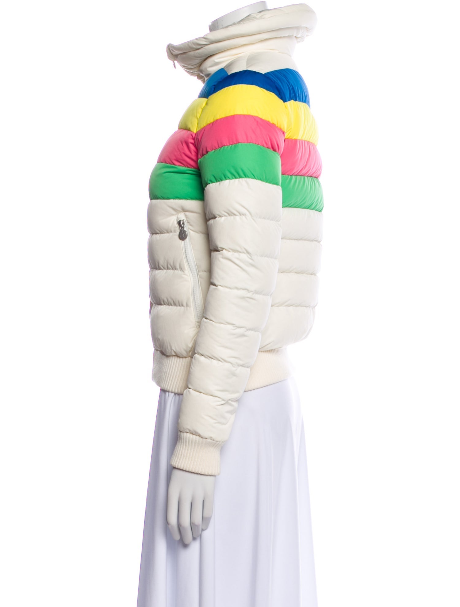 Perfect Moment Striped Down Jacket