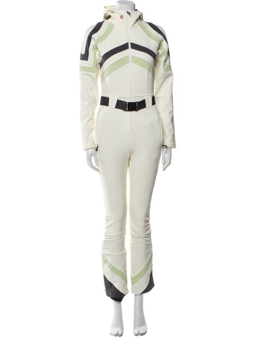 Perfect Moment Colorblock Pattern Turtleneck Ski Suit