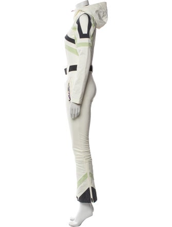 Perfect Moment Colorblock Pattern Turtleneck Ski Suit