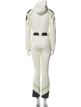 Perfect Moment Colorblock Pattern Turtleneck Ski Suit