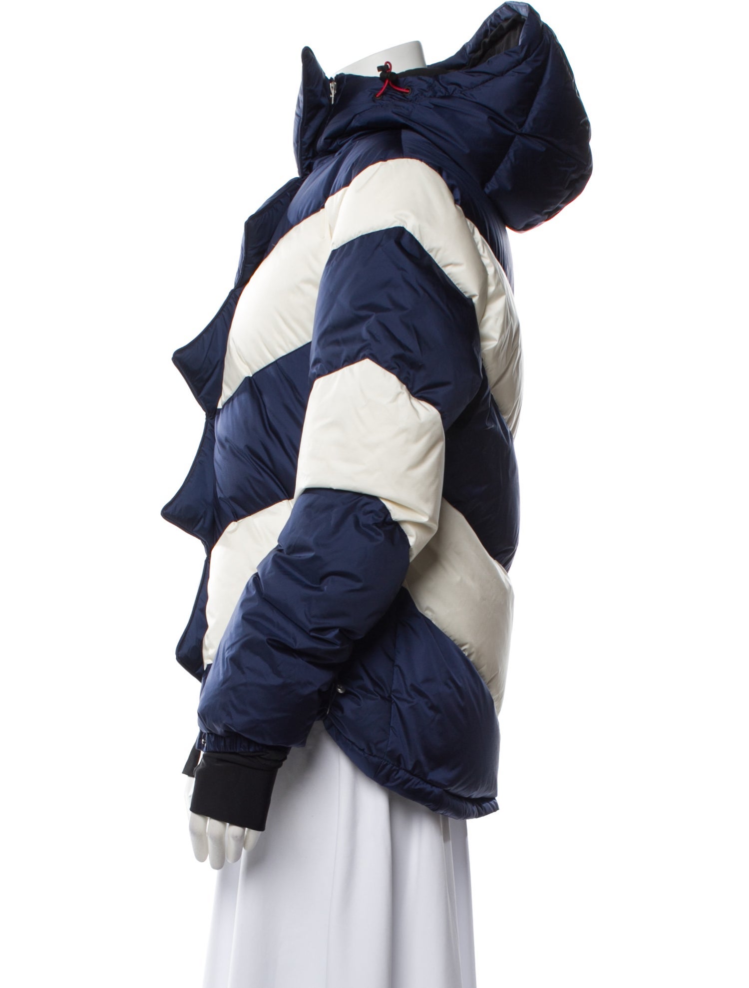 Perfect Moment Nylon Striped Down Jacket w/ Tags