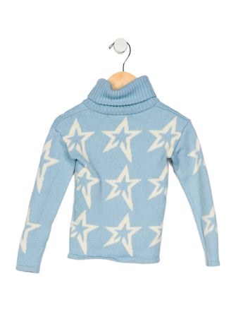 Perfect Moment Toddler Girls' Star Pattern Turtleneck Sweater