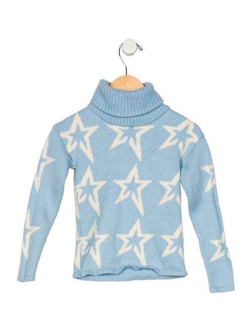 Perfect Moment Toddler Girls' Star Pattern Turtleneck Sweater