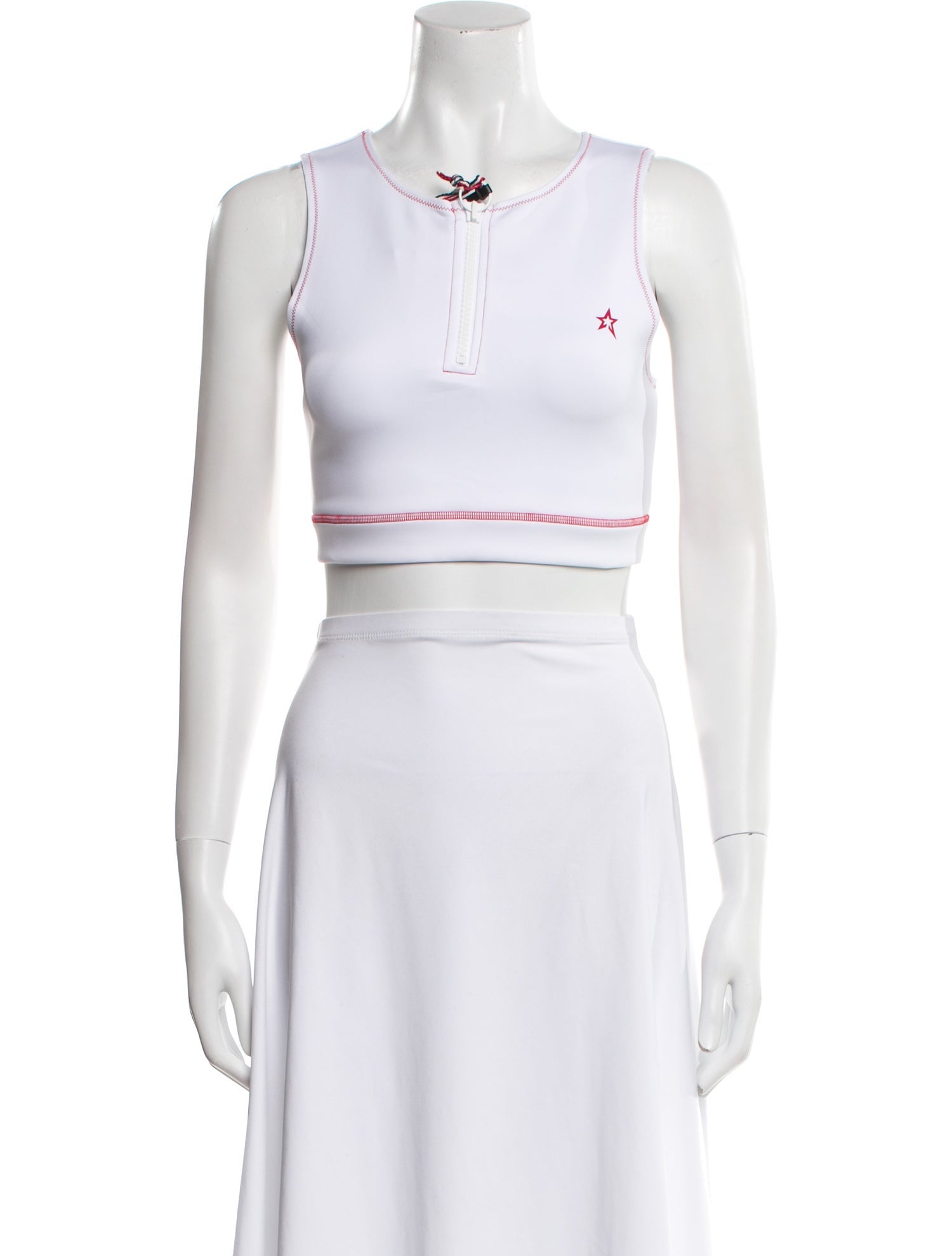 Perfect Moment V-Neck Sleeveless Crop Top