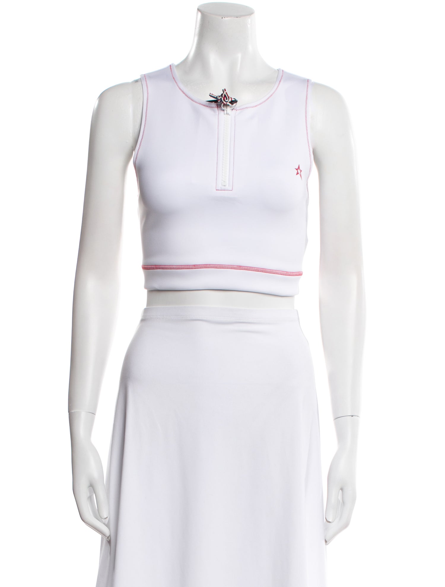 Perfect Moment Crew Neck Sleeveless Crop Top