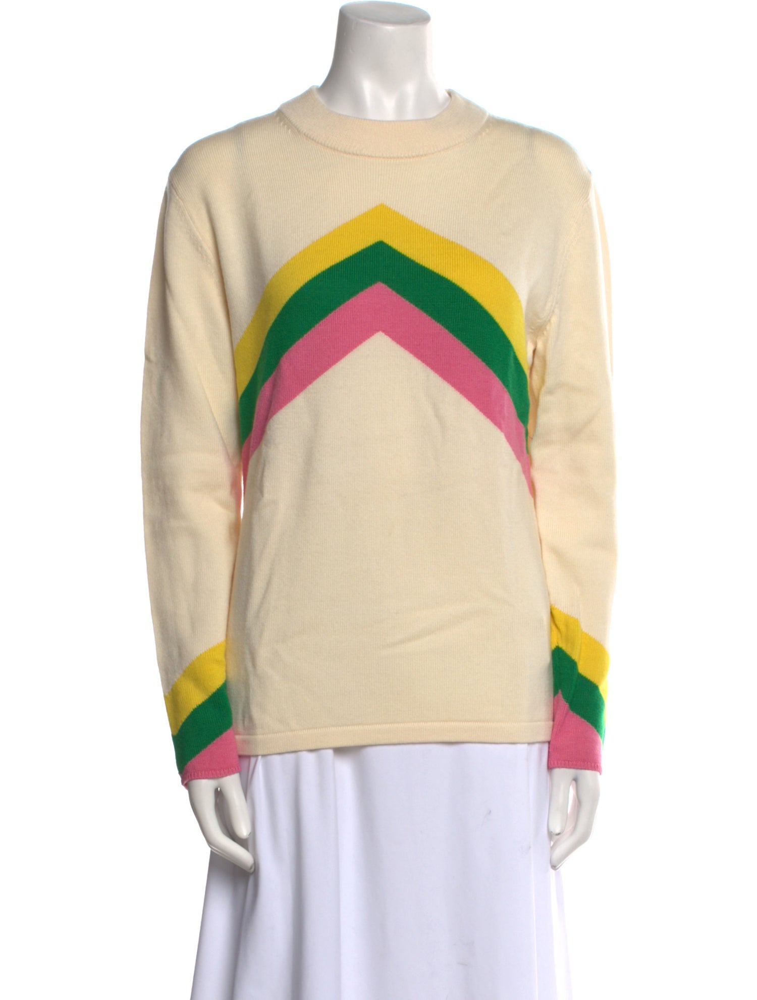 Perfect Moment Merino Wool Striped Sweater