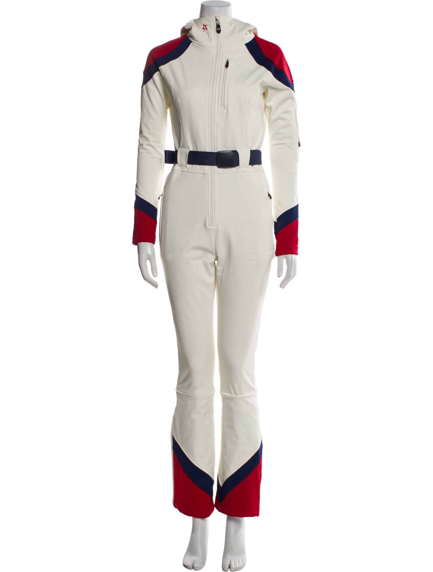 Perfect Moment Colorblock Pattern Turtleneck Jumpsuit