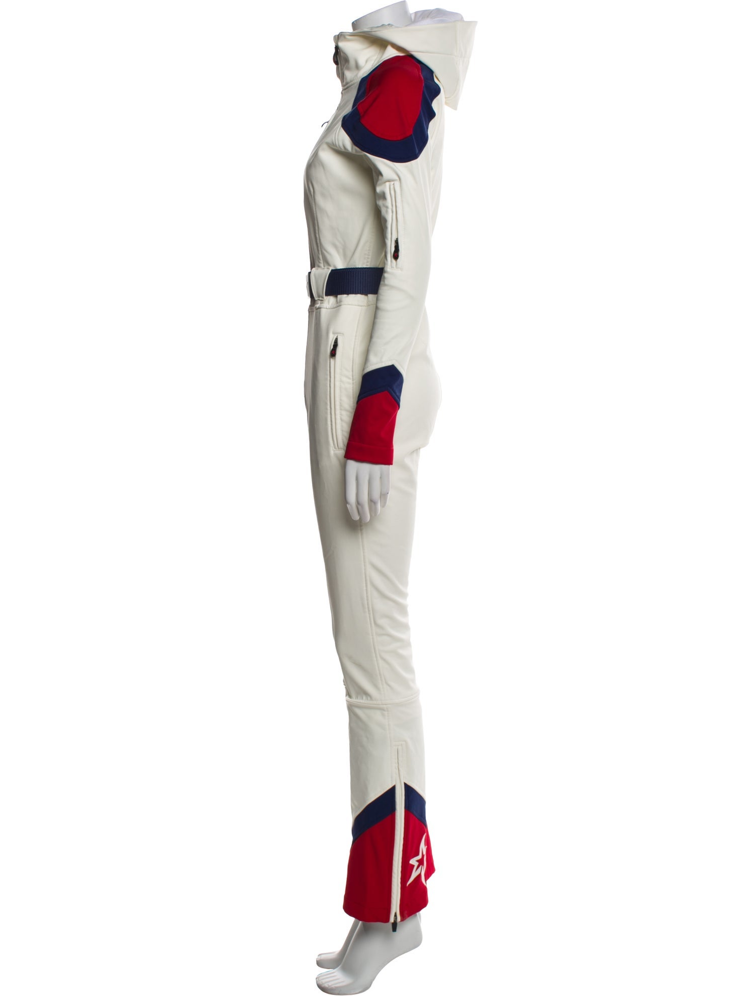 Perfect Moment Colorblock Pattern Turtleneck Jumpsuit