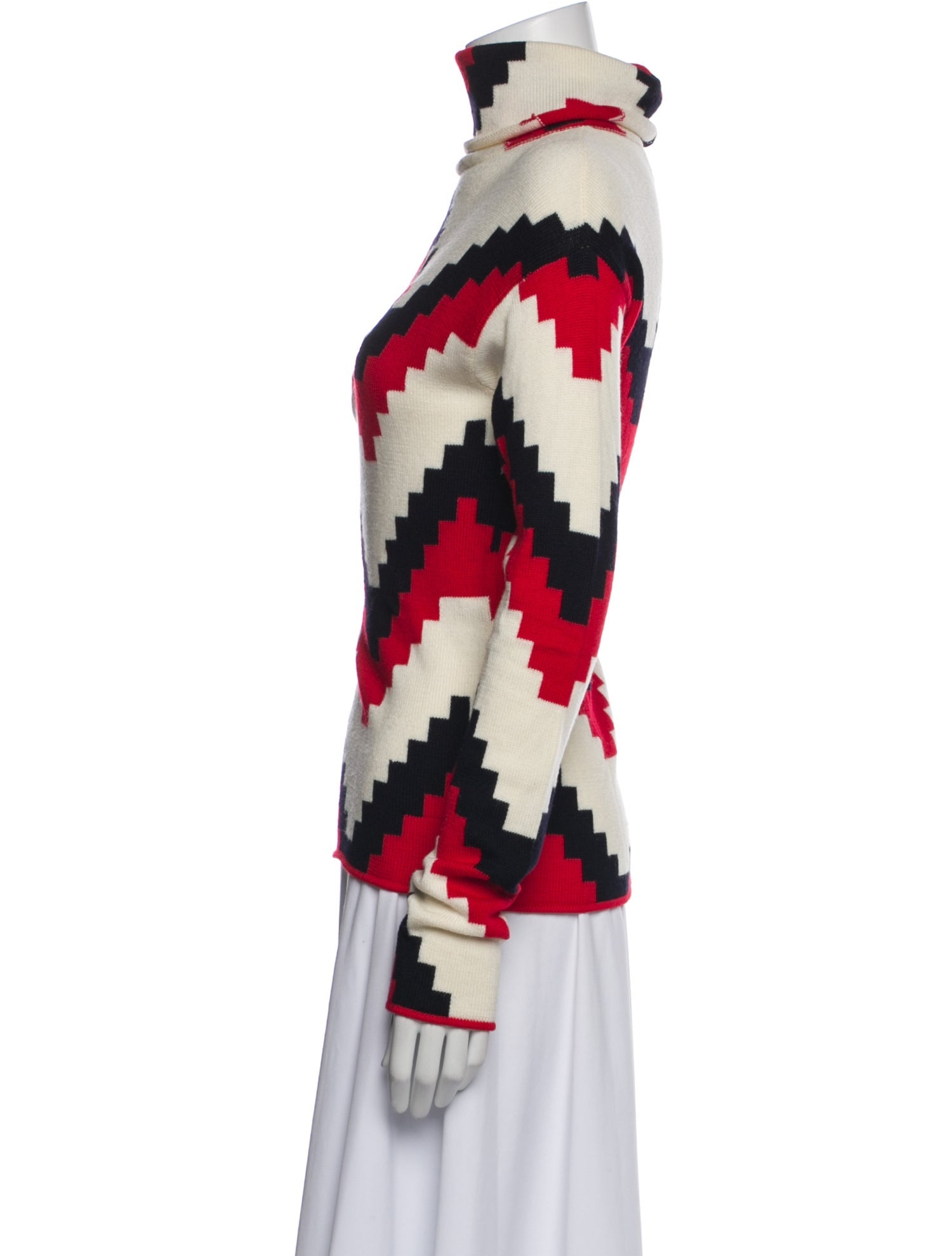 Perfect Moment Printed Turtleneck Sweater