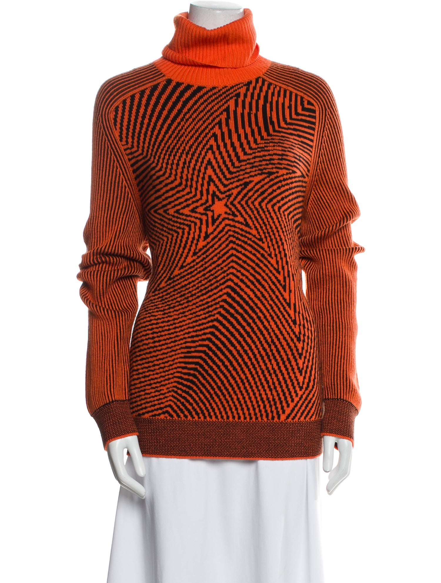 Perfect Moment Striped Turtleneck Sweater