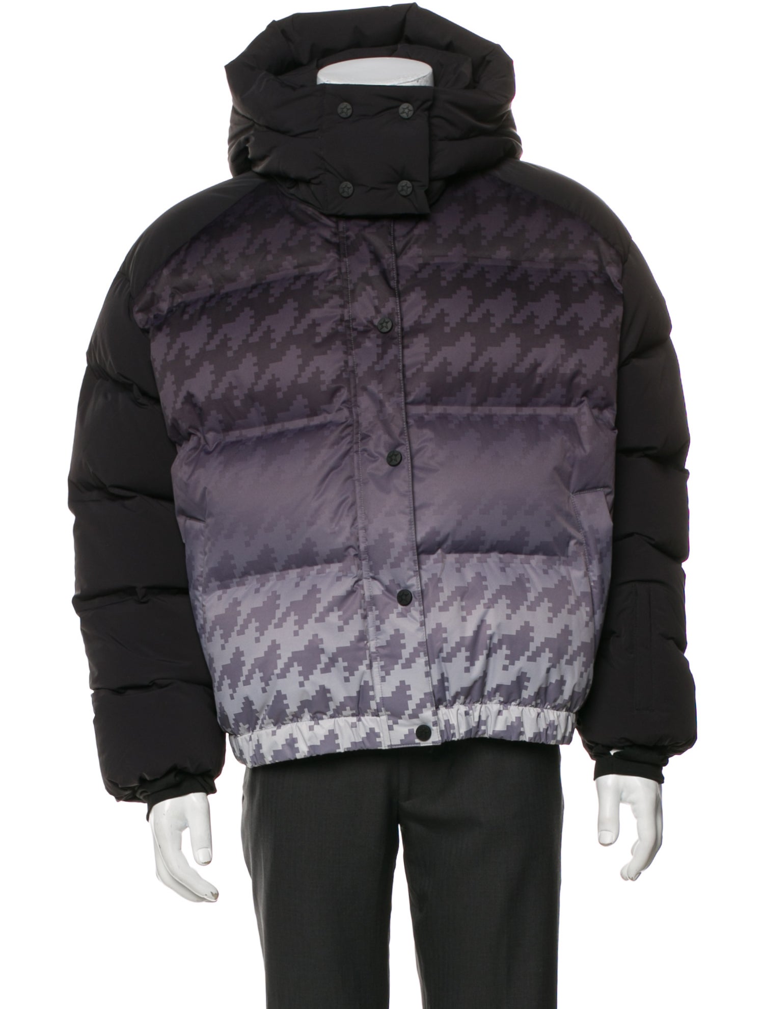 Perfect Moment Houndstooth Print Puffer Coat w/ Tags