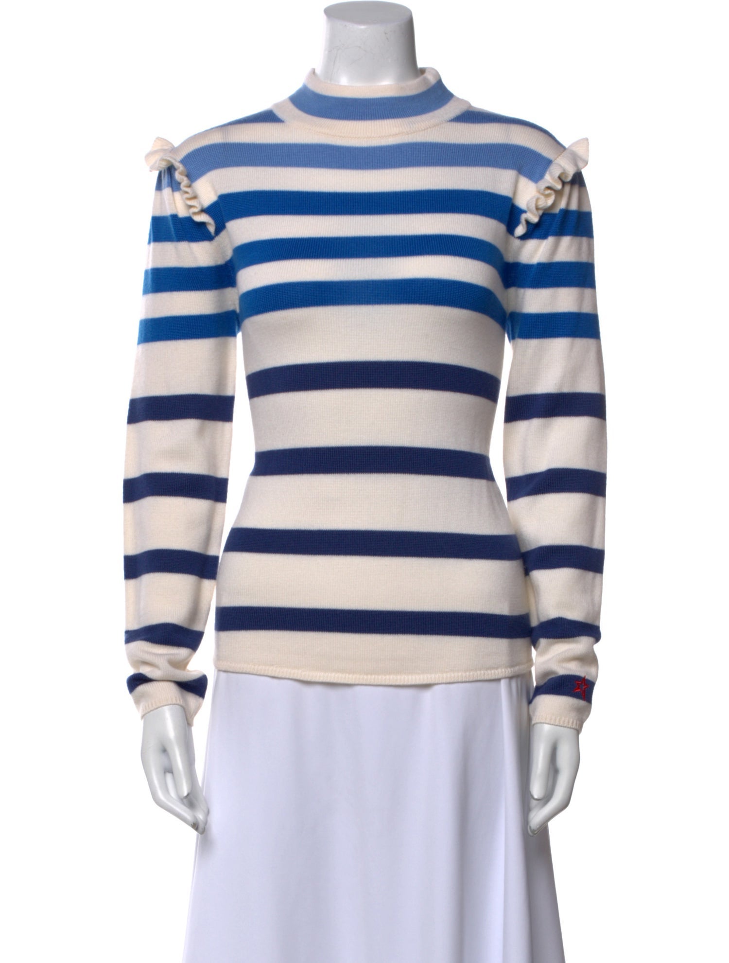 Perfect Moment Merino Wool Striped Sweater