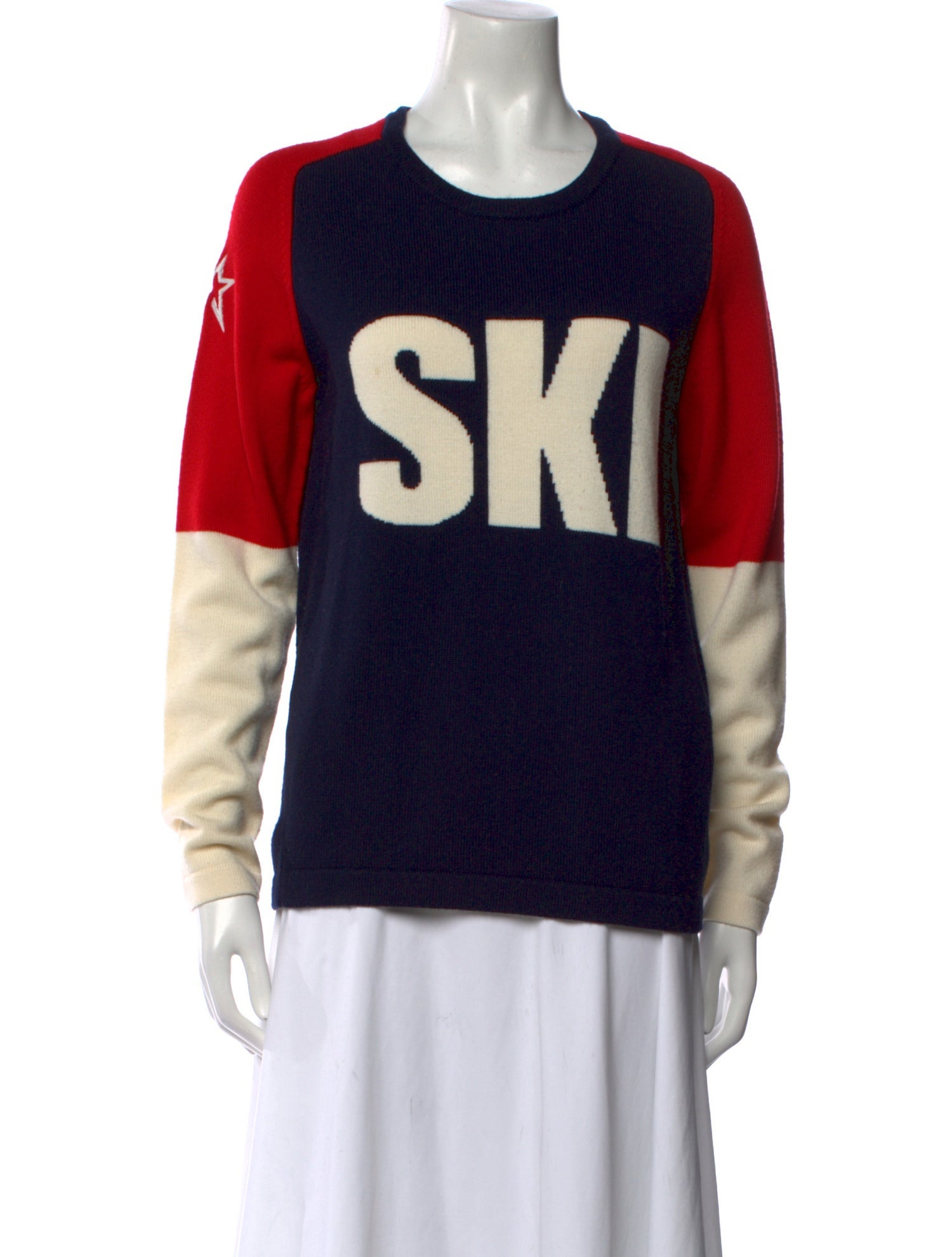 Perfect Moment Merino Wool Printed Sweater