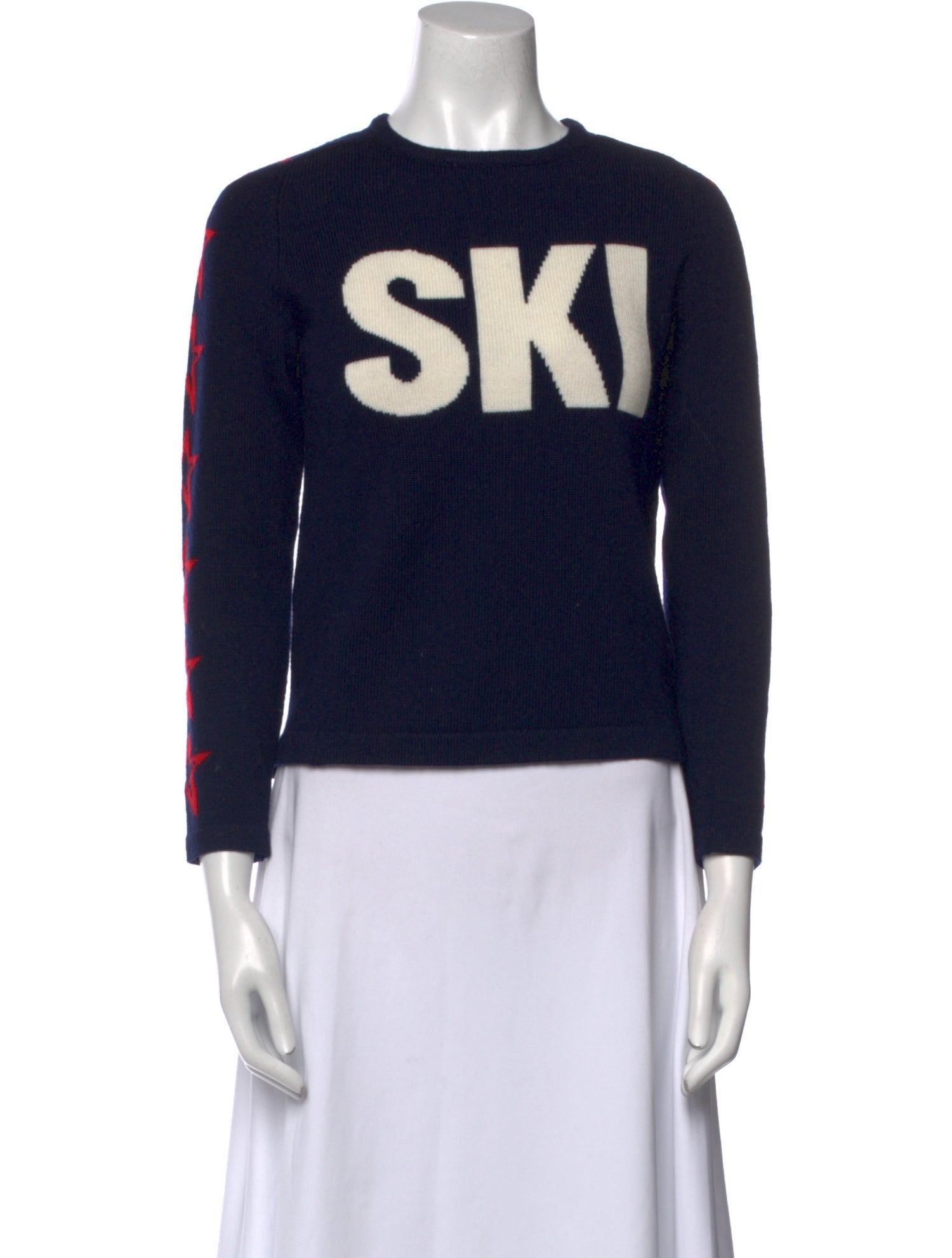 Perfect Moment Merino Wool Graphic Print Sweater