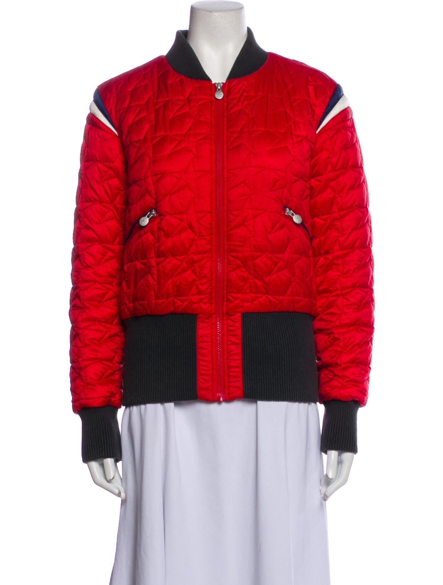 Perfect Moment Colorblock Pattern Down Jacket