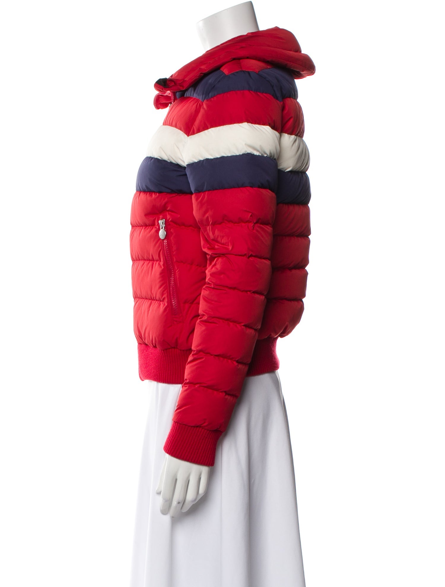 Perfect Moment Striped Down Jacket