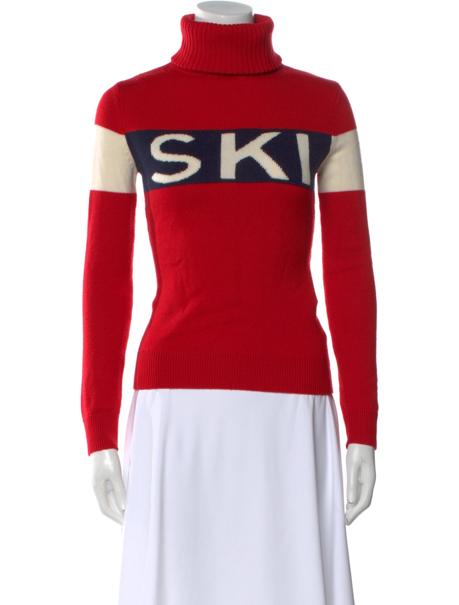 Perfect Moment Merino Wool Printed Sweater