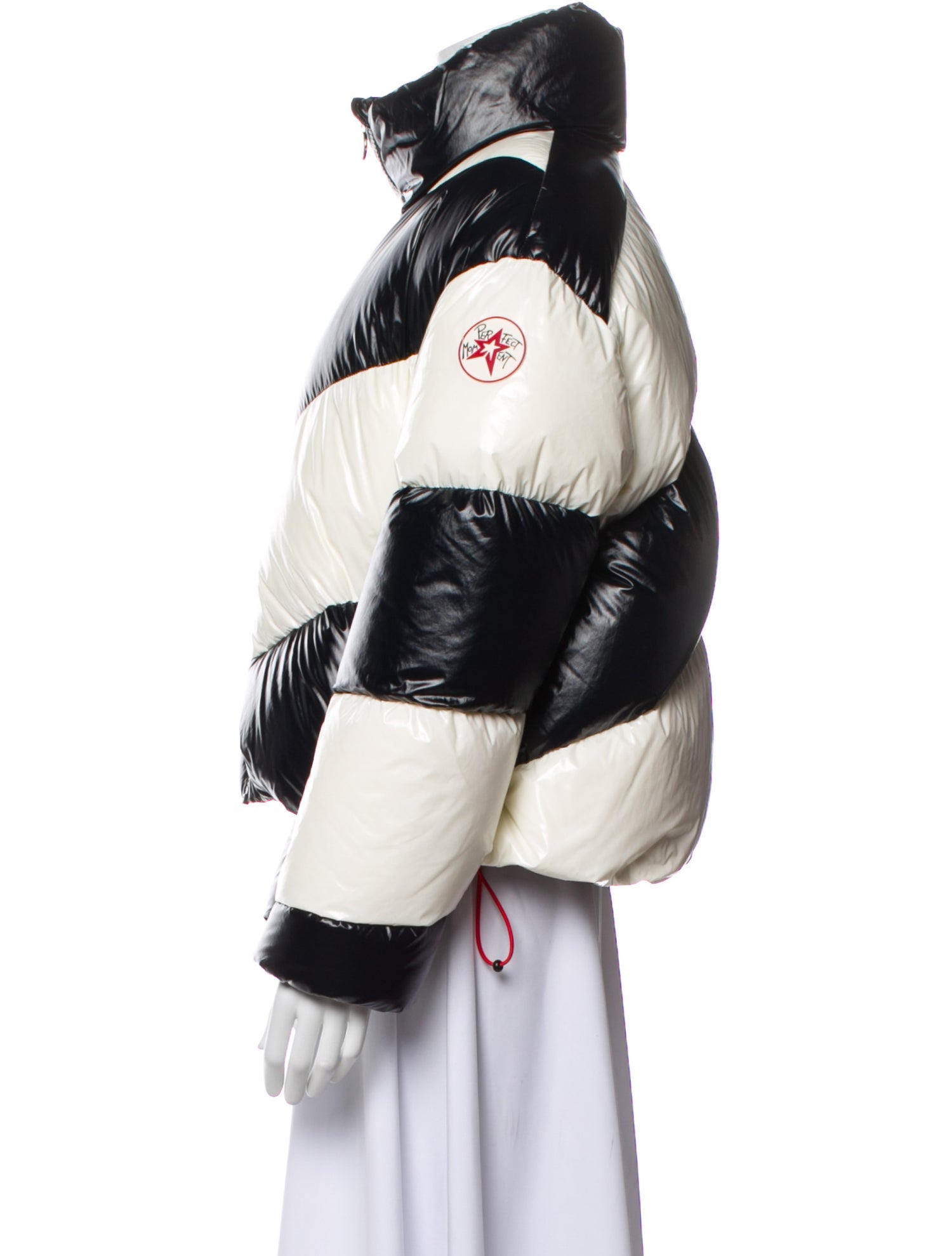 Perfect Moment Nylon Colorblock Pattern Down Jacket