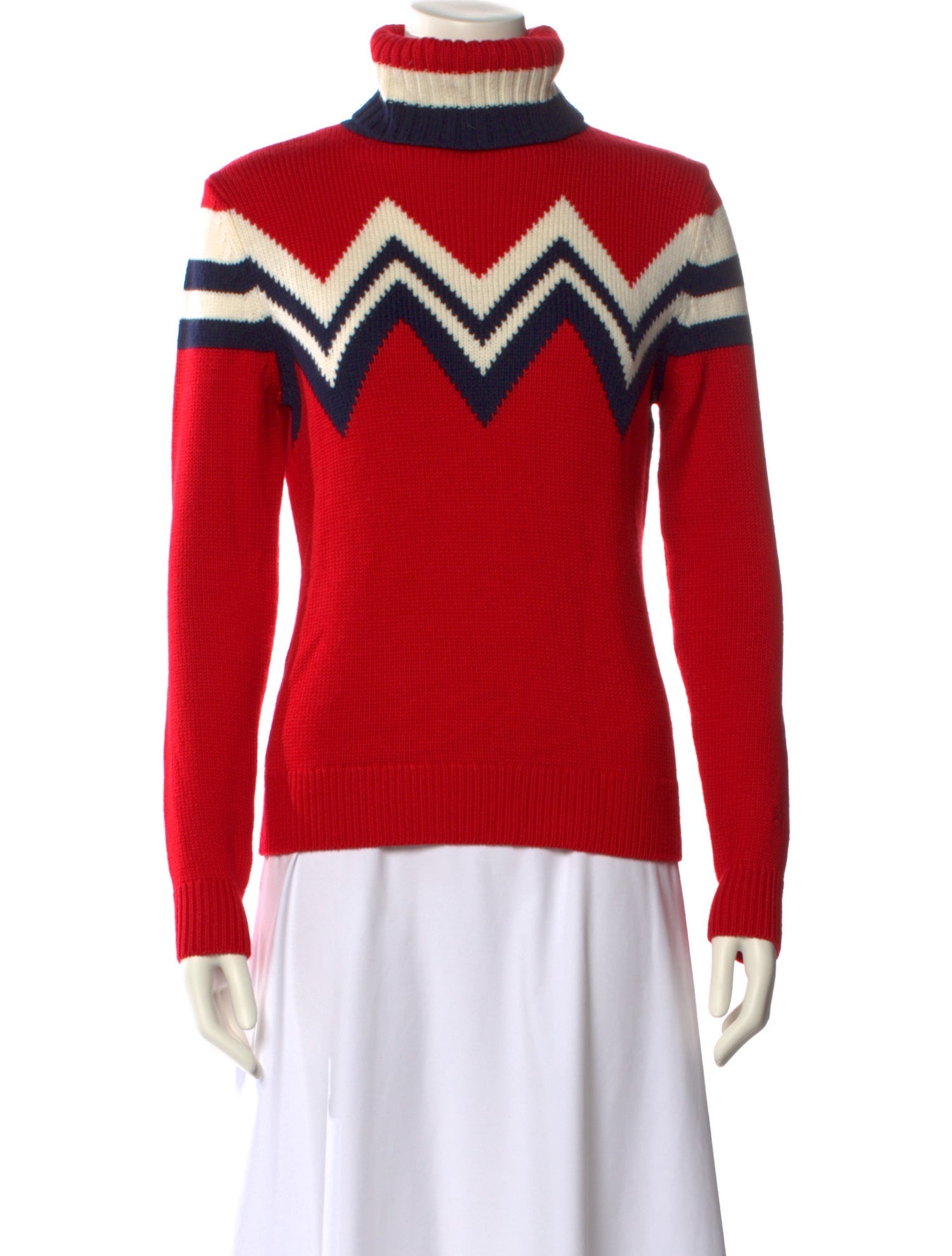 Perfect Moment Merino Wool Striped Sweater