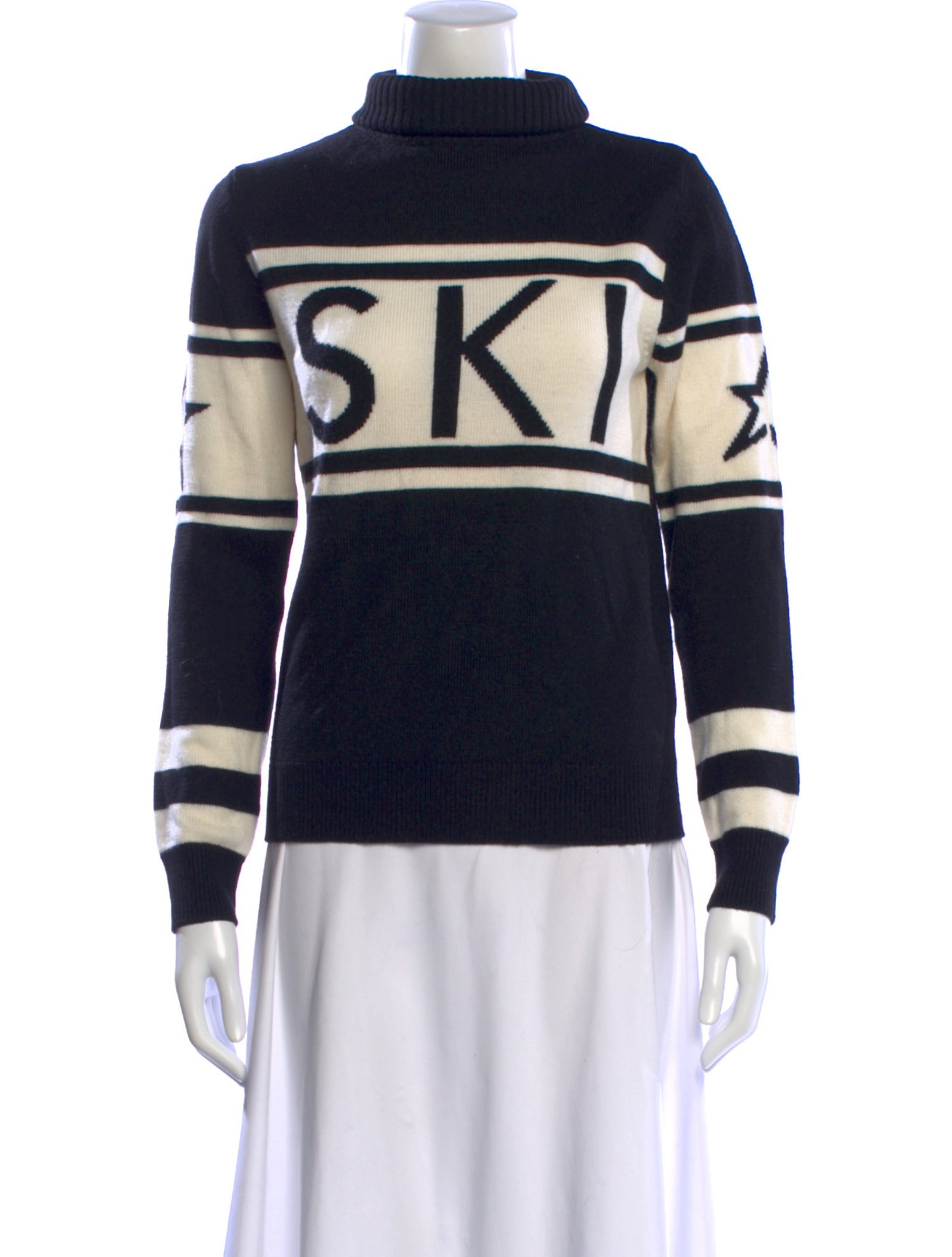 Perfect Moment Merino Wool Striped Sweater