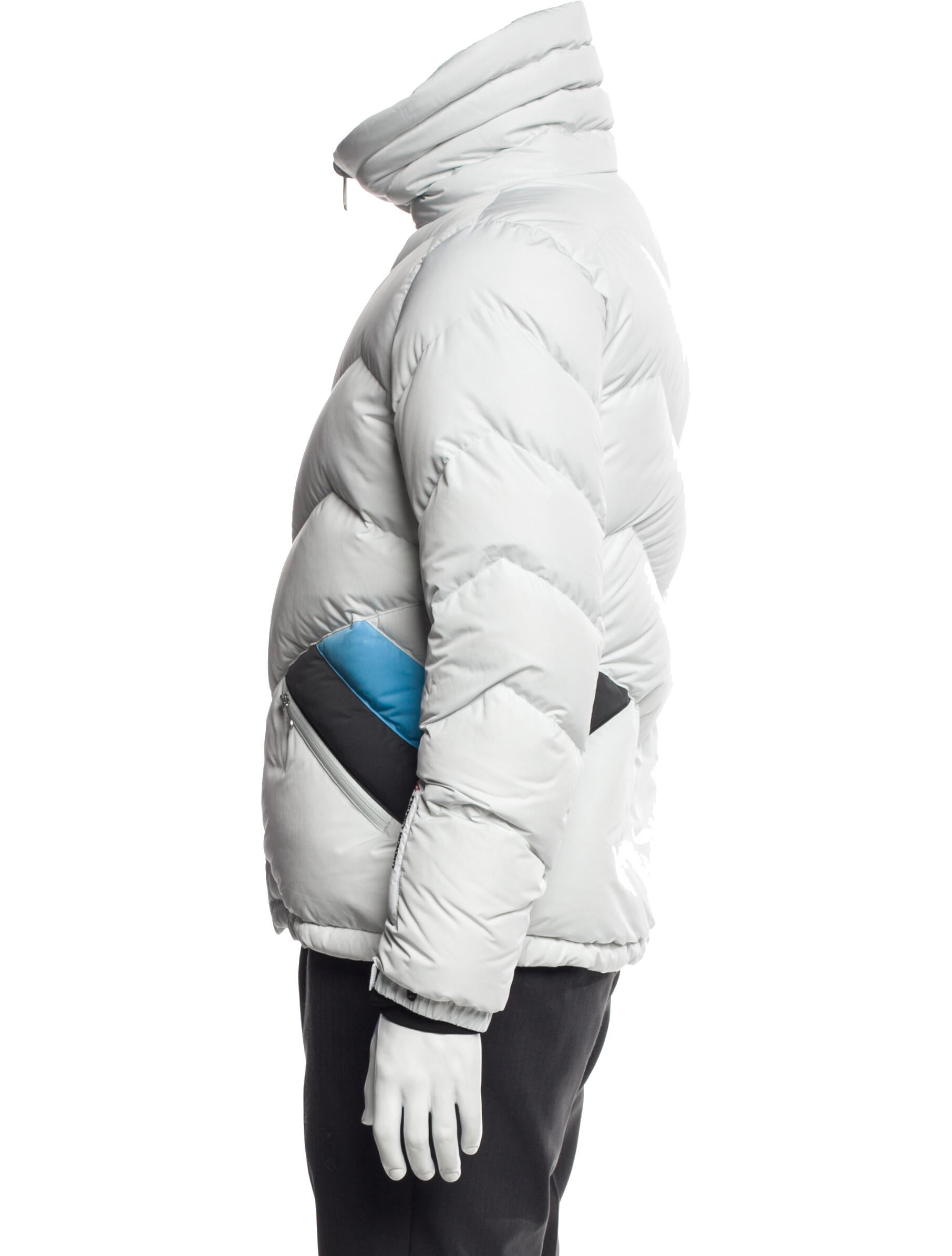 Perfect Moment Colorblock Pattern Puffer Coat