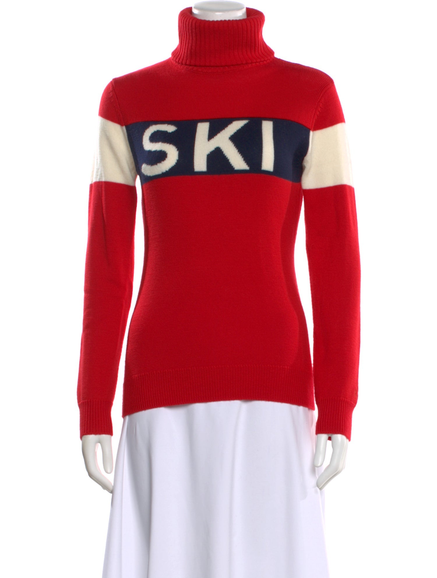 Perfect Moment Merino Wool Graphic Print Sweater