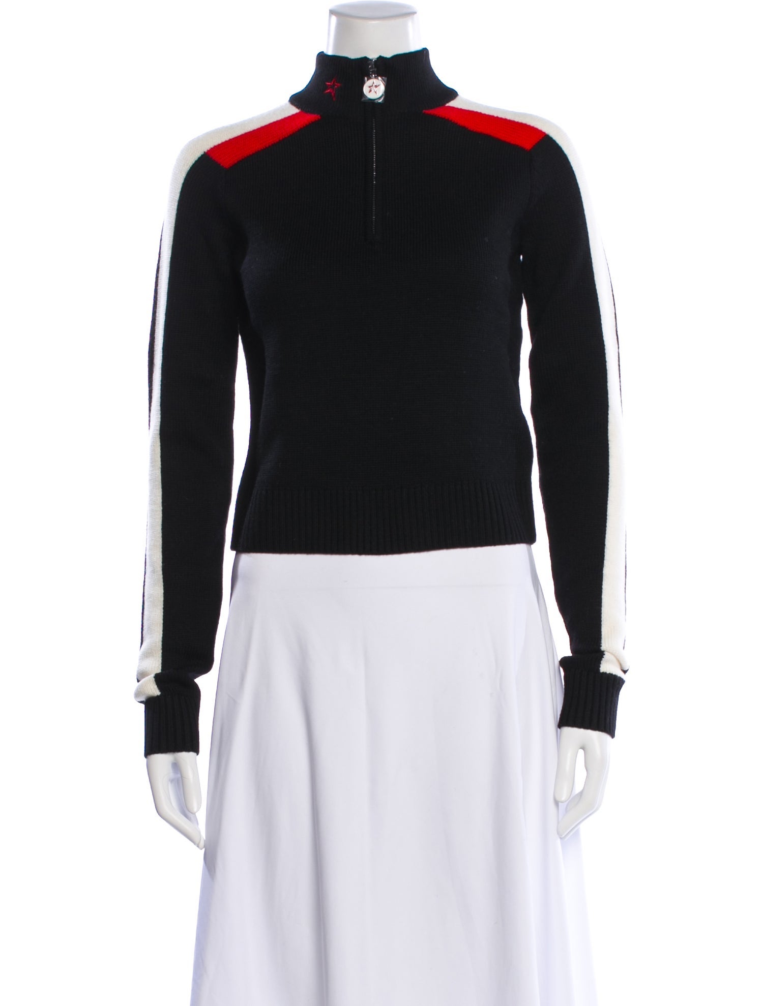 Perfect Moment Merino Wool Mock Neck Sweater