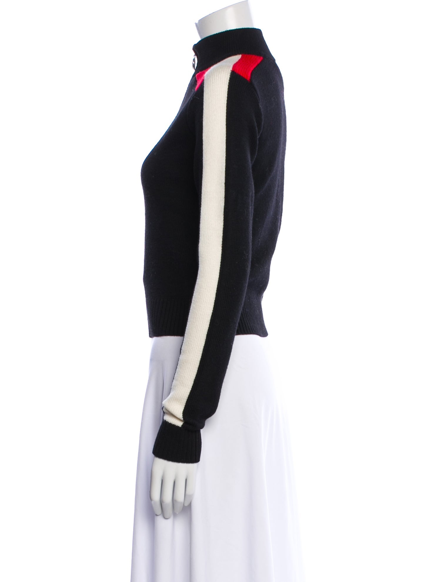 Perfect Moment Merino Wool Mock Neck Sweater