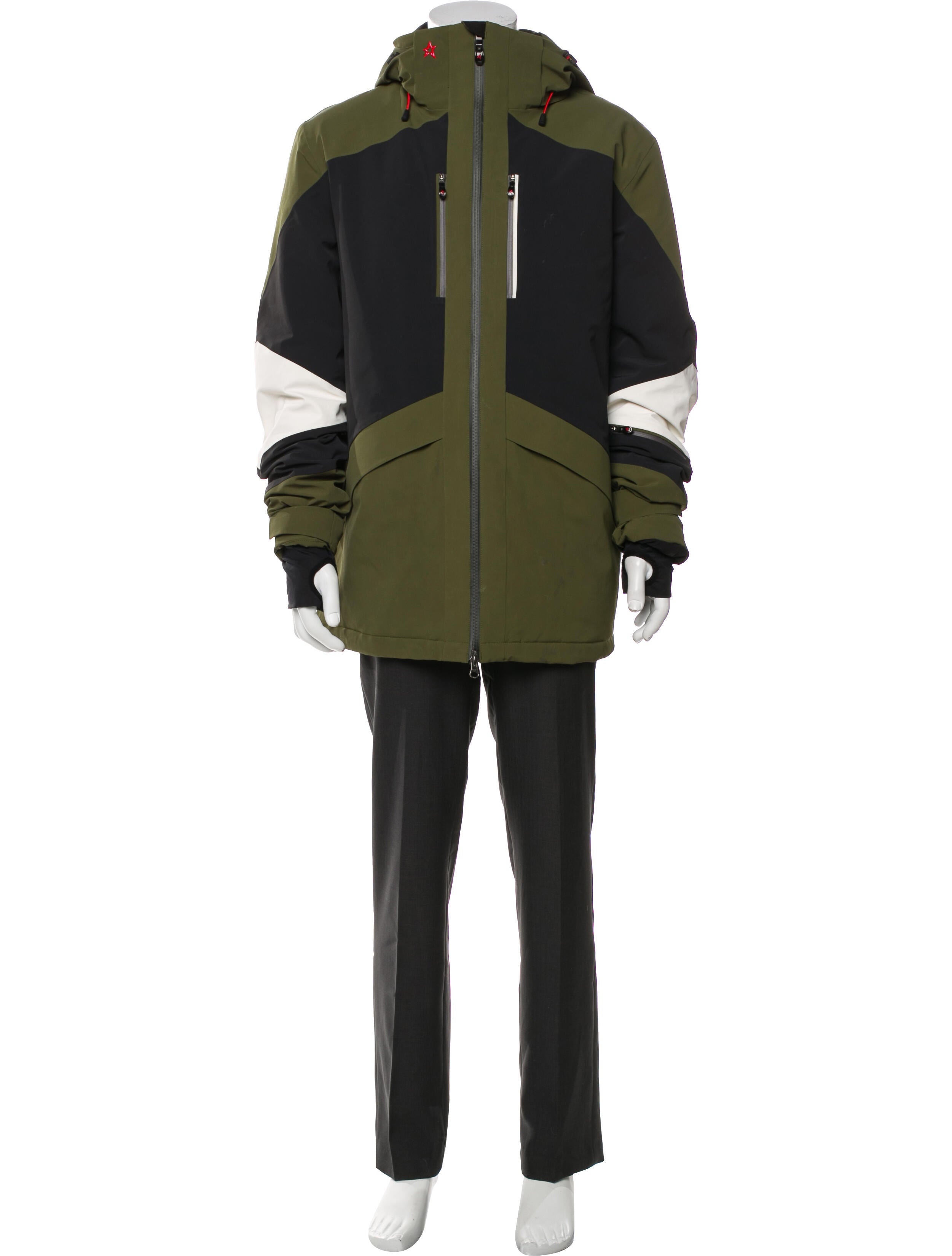 Perfect Moment Colorblock Pattern Parka