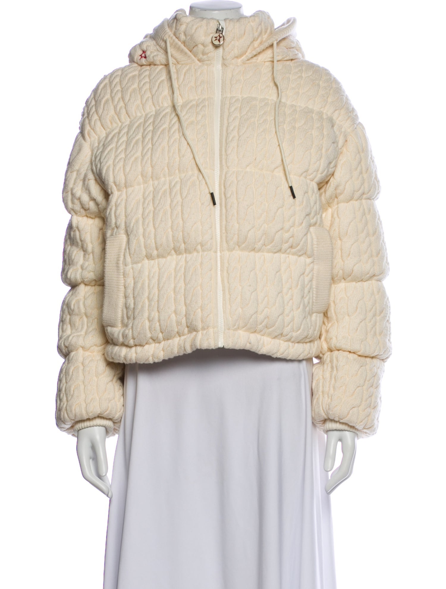 Perfect Moment Wool Tweed Pattern Down Jacket