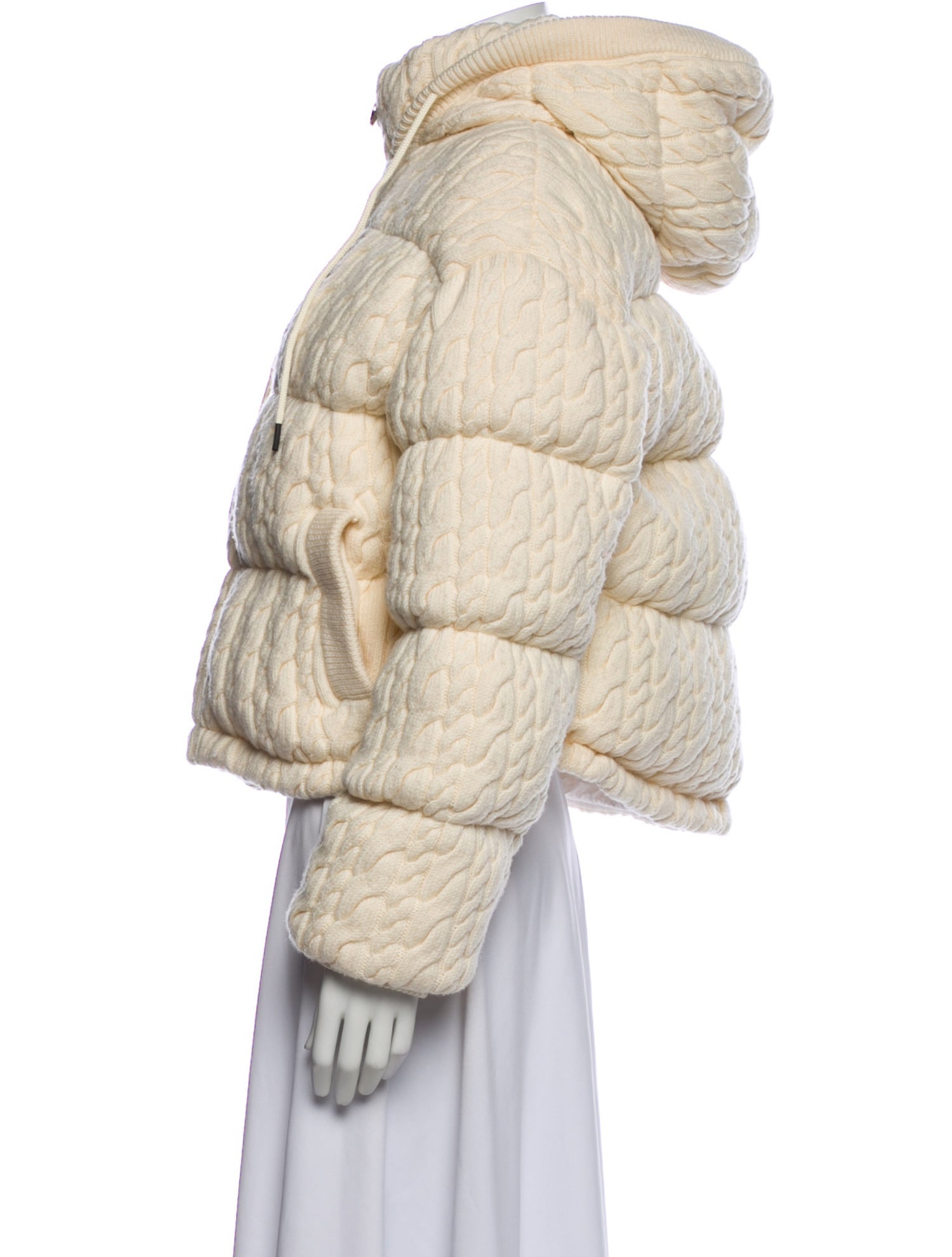 Perfect Moment Wool Tweed Pattern Down Jacket