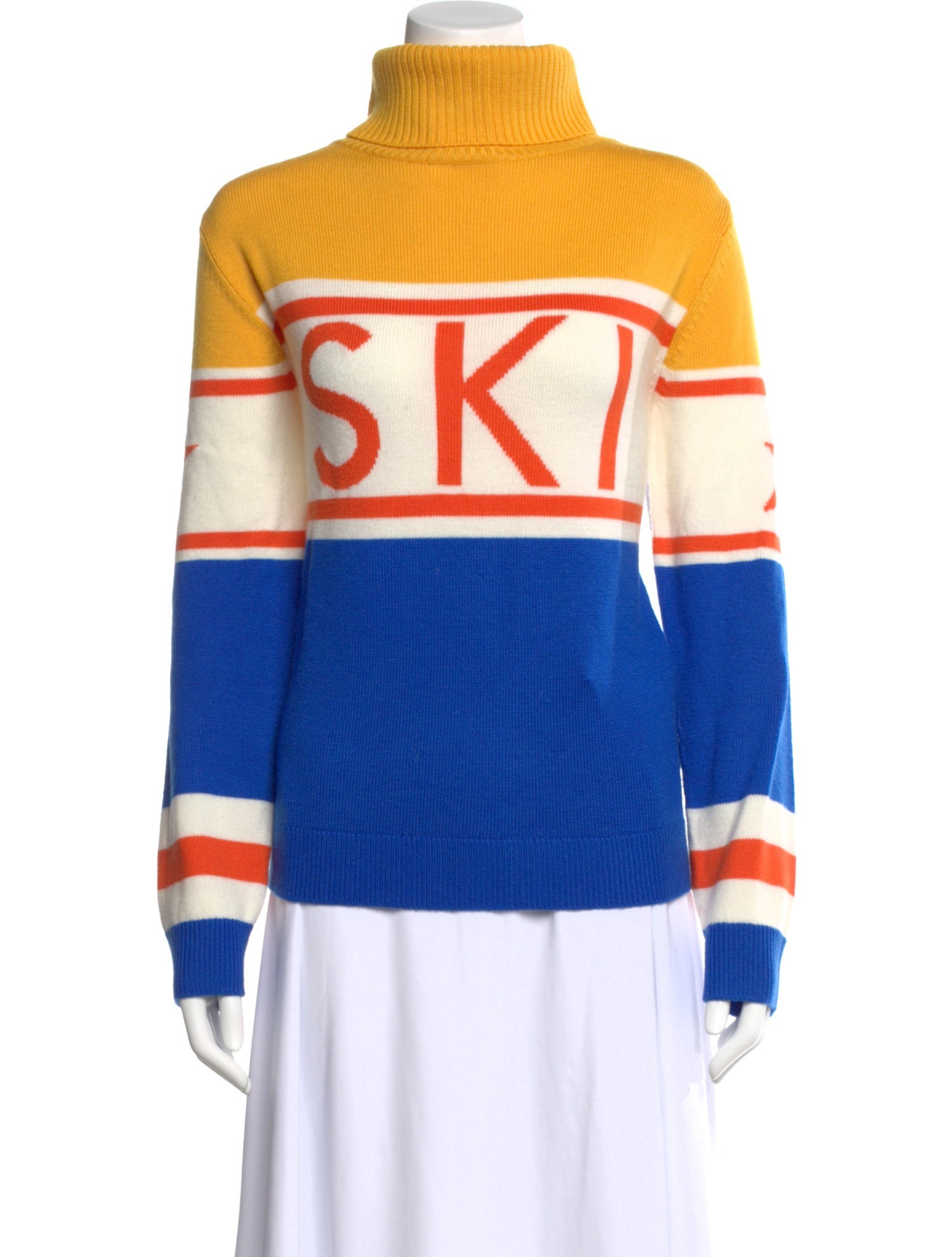 Perfect Moment Merino Wool Striped Sweater